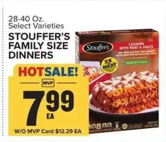 Food Lion Stouffer's Family Size Dinners offer