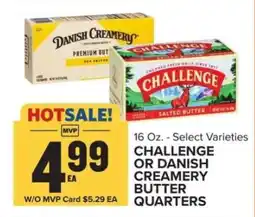 Food Lion Challenge or Danish Creamery Butter Quarters offer