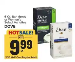 Food Lion Dove 6 Ct. Bar Men's or Women's Select Varieties offer