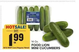 Food Lion FOOD LION MINI CUCUMBERS offer