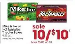 Giant Eagle Mike & Ike or Hot Tamales Theater Boxes offer
