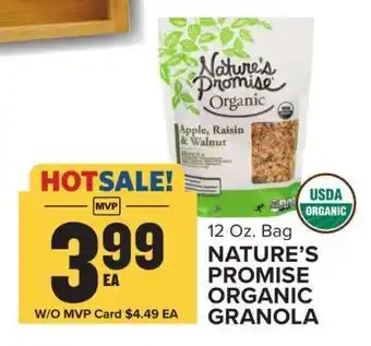 Food Lion NATURE'S PROMISE ORGANIC GRANOLA offer
