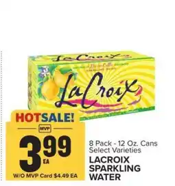 Food Lion LaCroix Sparkling Water offer