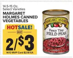 Food Lion Margaret Holmes Canned Vegetables offer