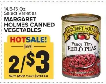 Food Lion Margaret Holmes Canned Vegetables offer