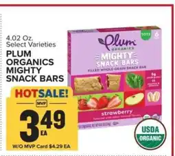 Food Lion PLUM ORGANICS MIGHTY SNACK BARS offer