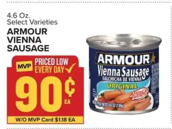 Food Lion Armour Vienna Sausage offer
