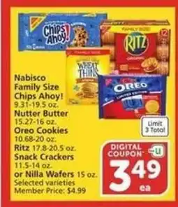 Albertsons Nabisco Family Size offer