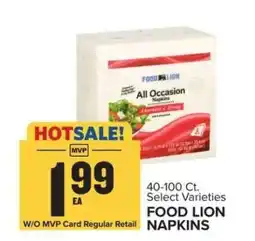 Food Lion FOOD LION NAPKINS offer