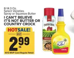 Food Lion I CAN'T BELIEVE IT'S NOT BUTTER OR COUNTRY CROCK offer