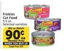Albertsons Friskies Cat Food offer
