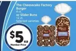 Albertsons The Cheesecake Factory Burger or Slider Buns offer