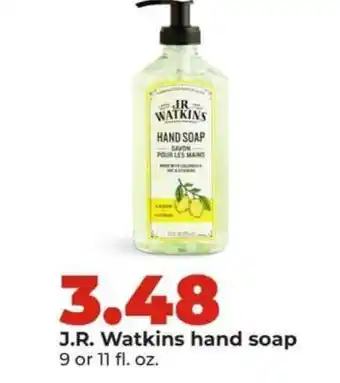 Hy-Vee J. R. Watkins hand soap offer