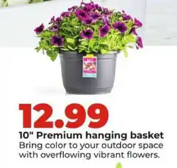 Hy-Vee Premium hanging basket offer