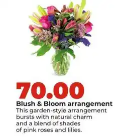 Hy-Vee Blush & Bloom arrangement offer