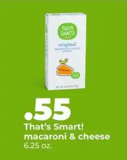 Hy-Vee That's Smart! macaroni & cheese offer