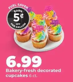 Hy-Vee Bakery fresh decorated cupcakes offer
