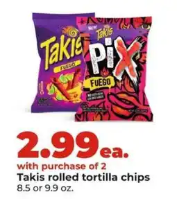 Hy-Vee Takis Rolled Tortilla Chips offer