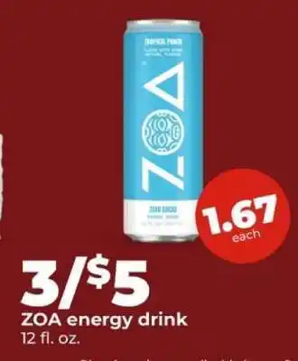 Hy-Vee ZOA energy drink offer