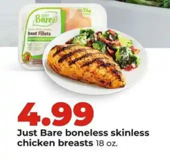 Hy-Vee Just Bare boneless skinless chicken breasts offer