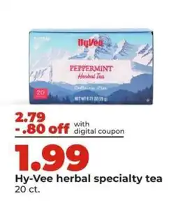 Hy-Vee Hy-Vee herbal specialty tea offer