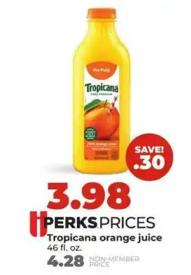 Hy-Vee Tropicana Orange Juice offer