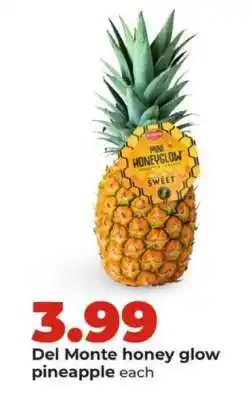 Hy-Vee Del Monte honey glow pineapple offer