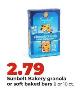 Hy-Vee Sunbelt Bakery granola or soft baked bars offer