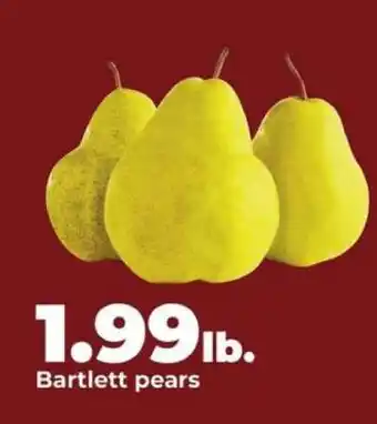 Hy-Vee Bartlett Pears offer