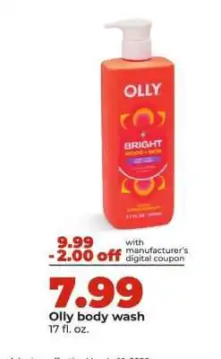 Hy-Vee Olly Body Wash offer