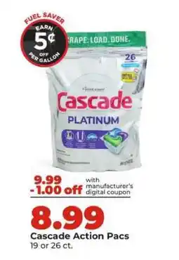 Hy-Vee Cascade Action Pacs offer