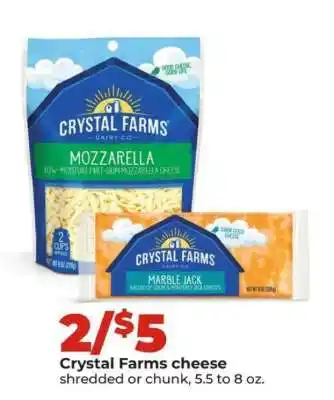 Hy-Vee Crystal Farms cheese offer