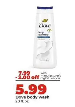 Hy-Vee Dove Body Wash offer