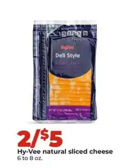 Hy-Vee Hy-Vee natural sliced cheese offer