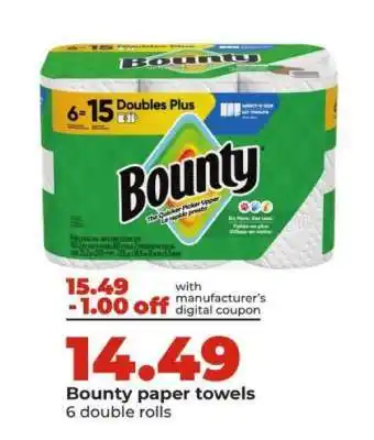 Hy-Vee Bounty Paper Towels offer