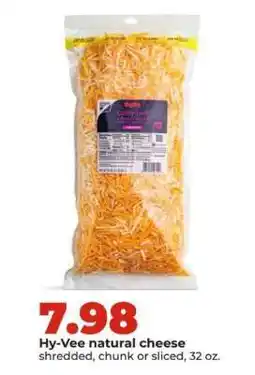 Hy-Vee Hy-Vee natural cheese offer