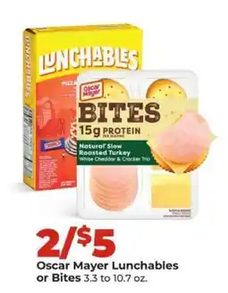 Hy-Vee Oscar Mayer Lunchables or Bites offer