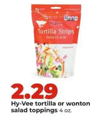 Hy-Vee Hy-Vee tortilla or wonton salad toppings offer