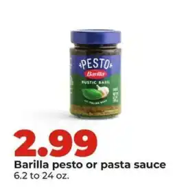 Hy-Vee Barilla Pesto or Pasta Sauce offer