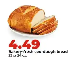 Hy-Vee Bakery fresh sourdough bread offer