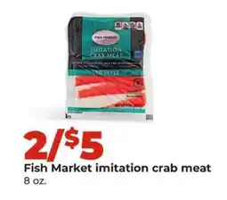Hy-Vee Fish Market imitation crab meat offer