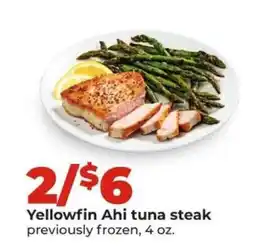 Hy-Vee Yellowfin Ahi tuna steak offer