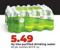 Hy-Vee Hy-Vee purified drinking water offer