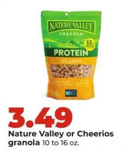 Hy-Vee Nature Valley or Cheerios granola offer