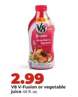 Hy-Vee V8 V-Fusion or Vegetable Juice offer