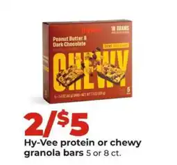 Hy-Vee Hy-Vee protein or chewy granola bars offer