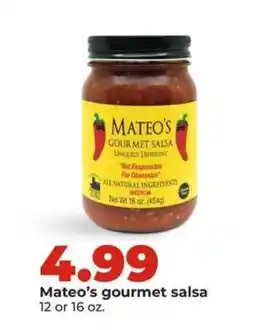 Hy-Vee Mateo's Gourmet Salsa offer