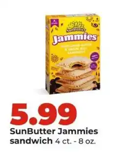 Hy-Vee SunButter Jammies sandwich offer
