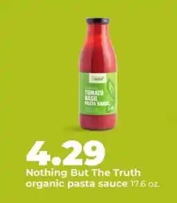Hy-Vee Nothing But The Truth organic pasta sauce offer