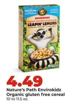 Hy-Vee Nature's Path Envirokidz organic gluten free cereal offer